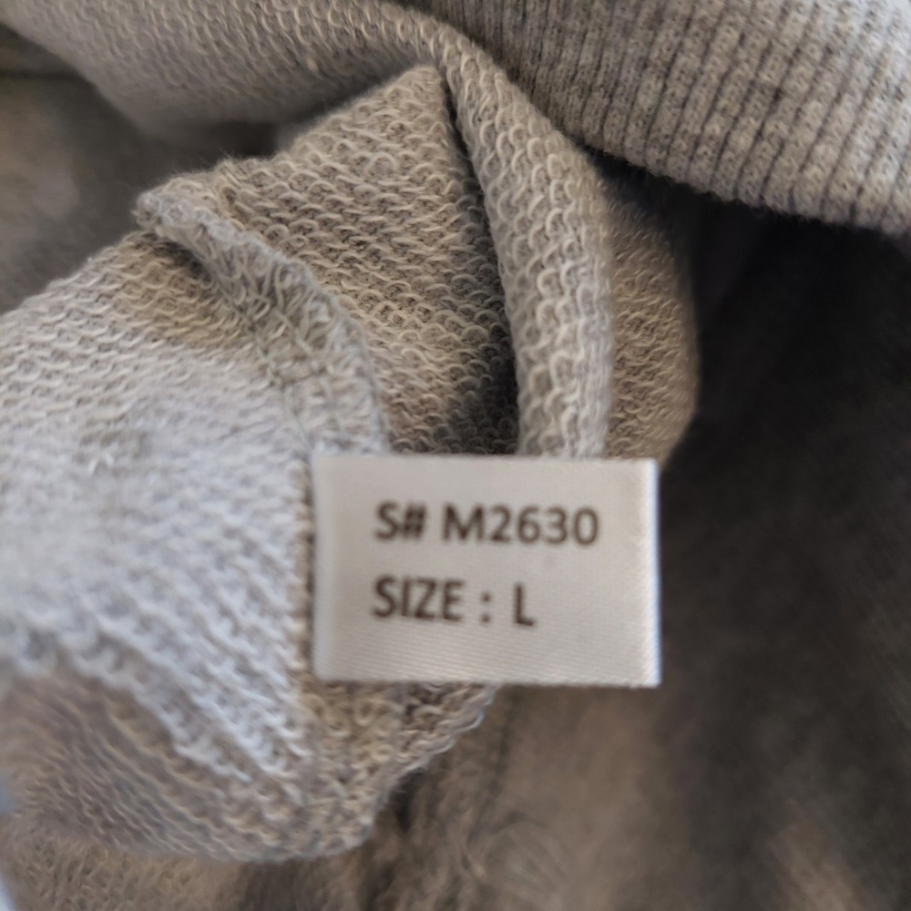 Stormy Kromer Unisex Sunrise USA Terry Cotton Blend Hoodie Gray L NEW! - Picture 4 of 12